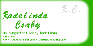 rodelinda csaby business card